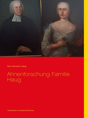 cover image of Ahnenforschung  Familie Haug
